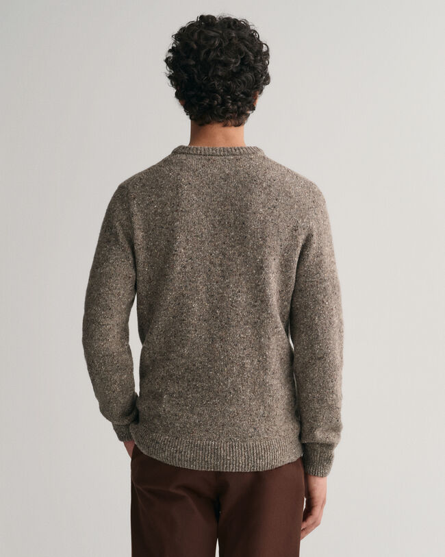 Sweatshirt com decote redondo Wool Nepps