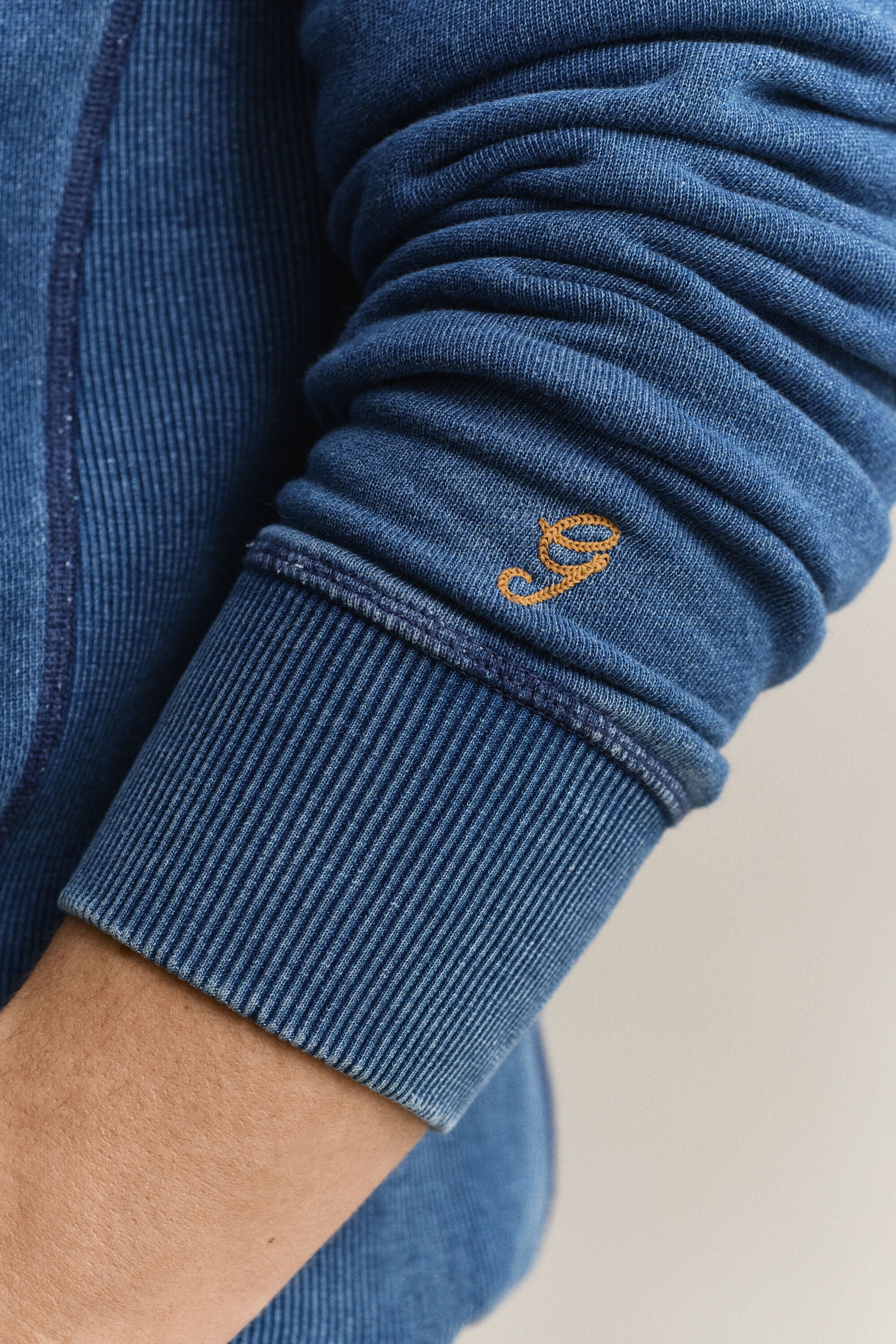 Sweatshirt com decote redondo Indigo