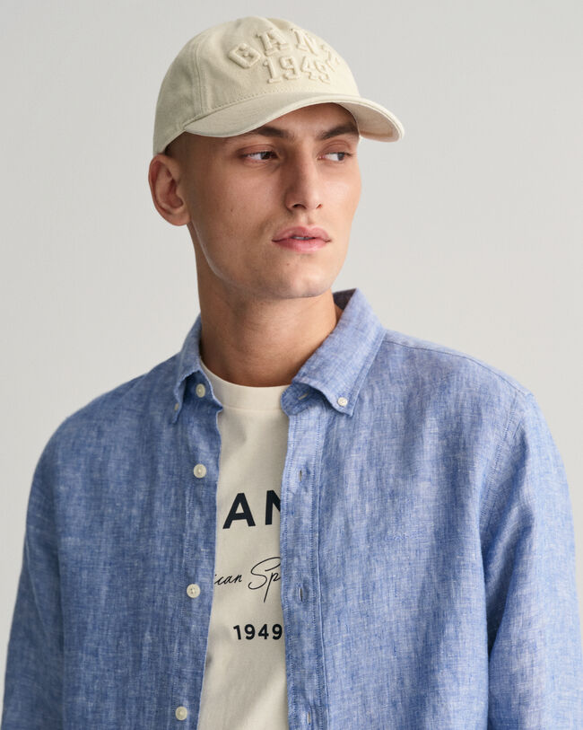 Camisa de linho slim fit