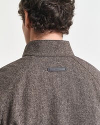 Casaco Harrington em mistura de lã