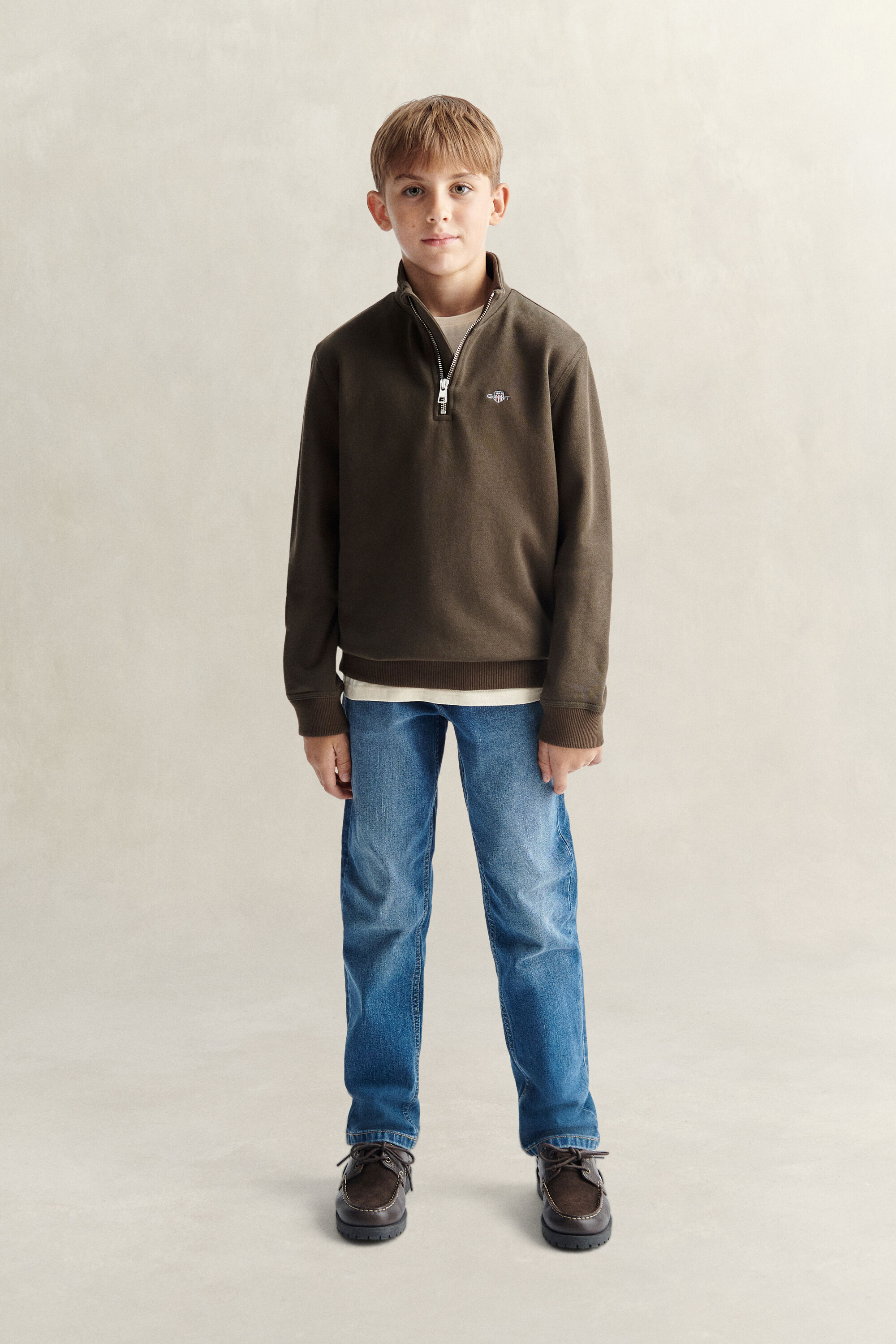Sweatshirt com meio fecho de correr Shield Teen Boys