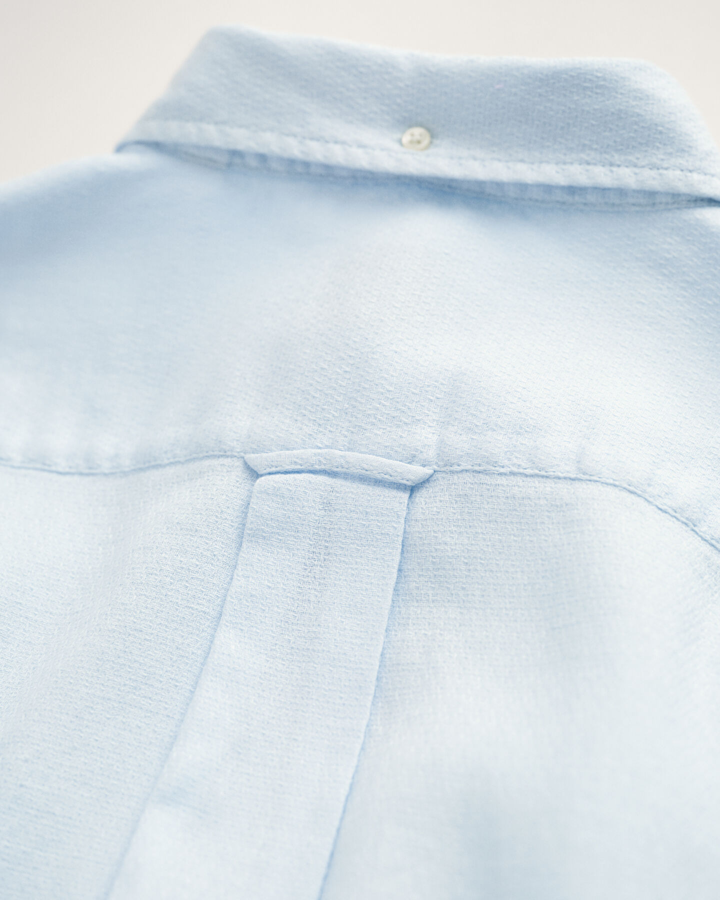 Camisa de linho e algod&atilde;o texturizado regular fit