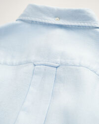 Camisa de linho e algod&atilde;o texturizado regular fit