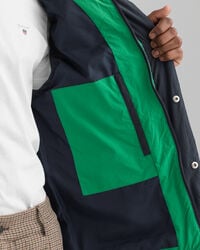 Colete acolchoado com bloco de cor