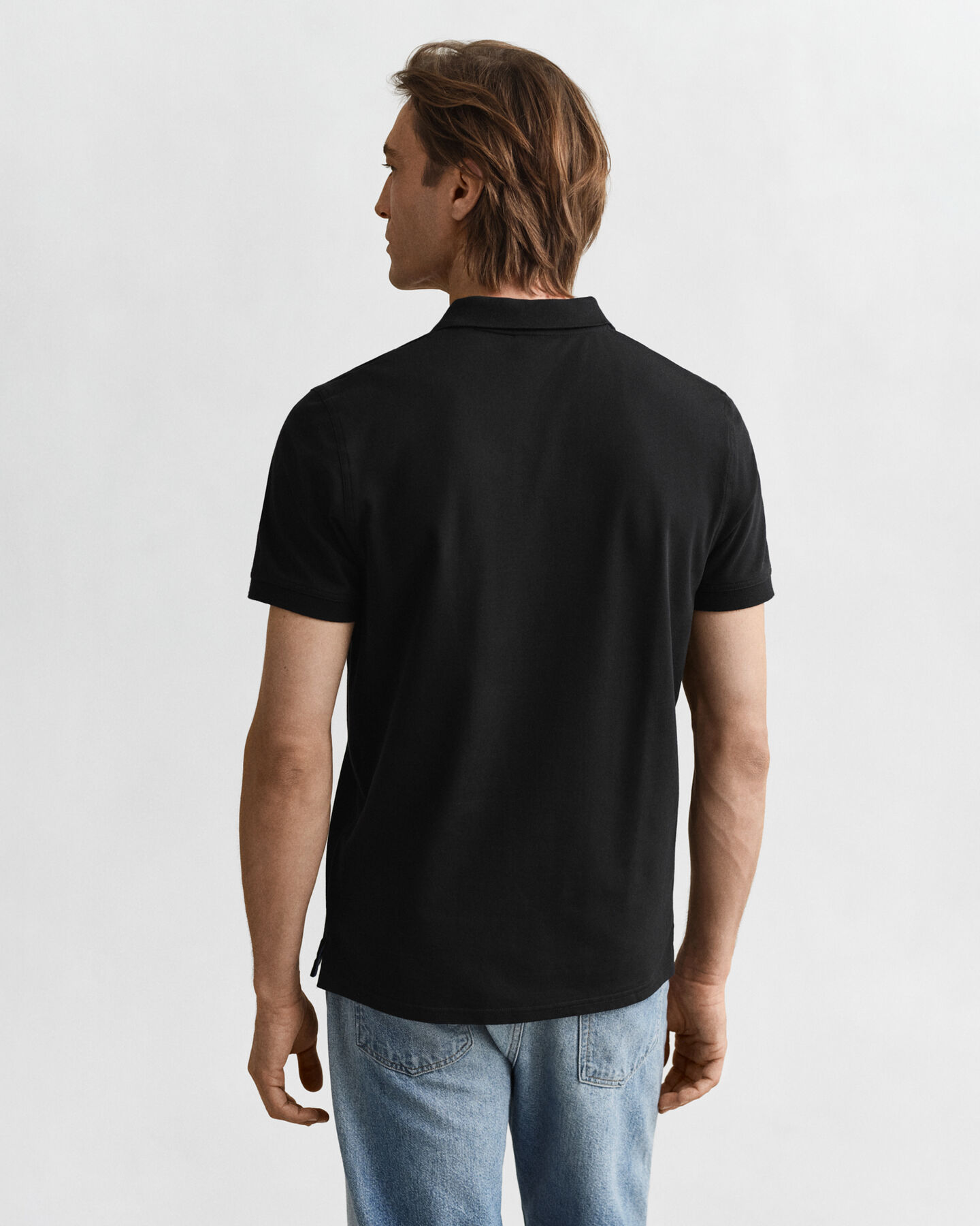 Polo em algodão piqué contrastante