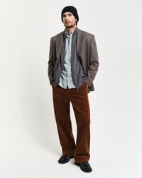 Casaco de malha com fecho em lã extrafina