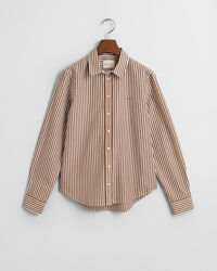 Camisa em popelina às riscas Classic regular fit