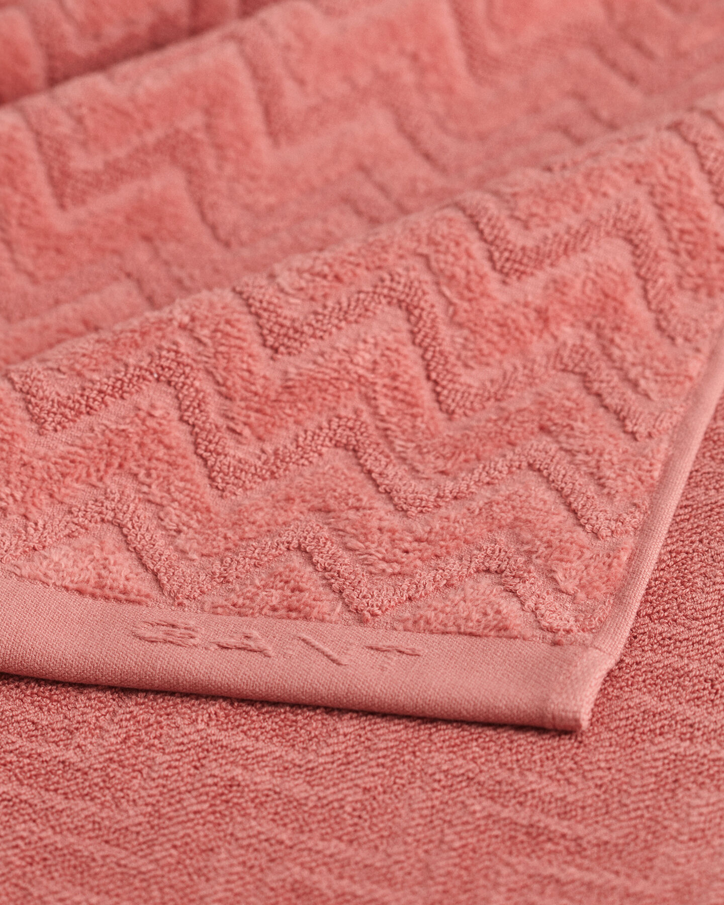 Toalha com padrão espinha de peixe Jacquard 70 x 140