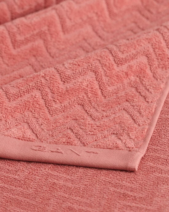 Toalha com padrão espinha de peixe Jacquard 70 x 140