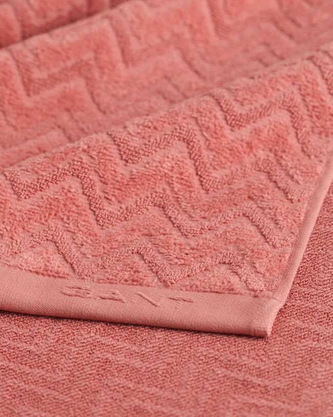 Toalha com padrão espinha de peixe Jacquard 70 x 140