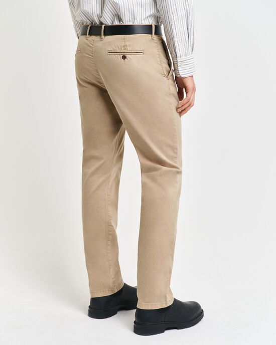 Calças chino Dobby Structured slim fit