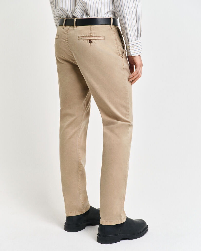 Calças chino Dobby Structured slim fit