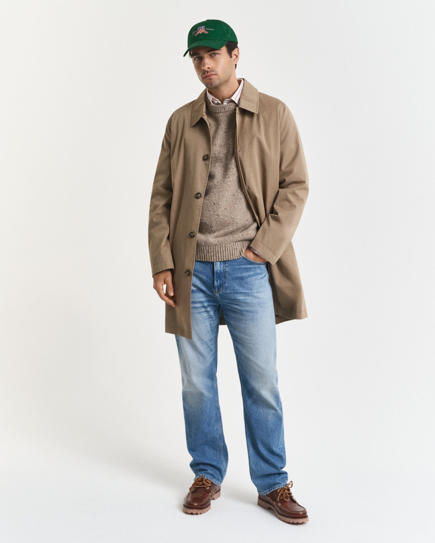 Camisola de malha Nepps com decote redondo em mistura de lã