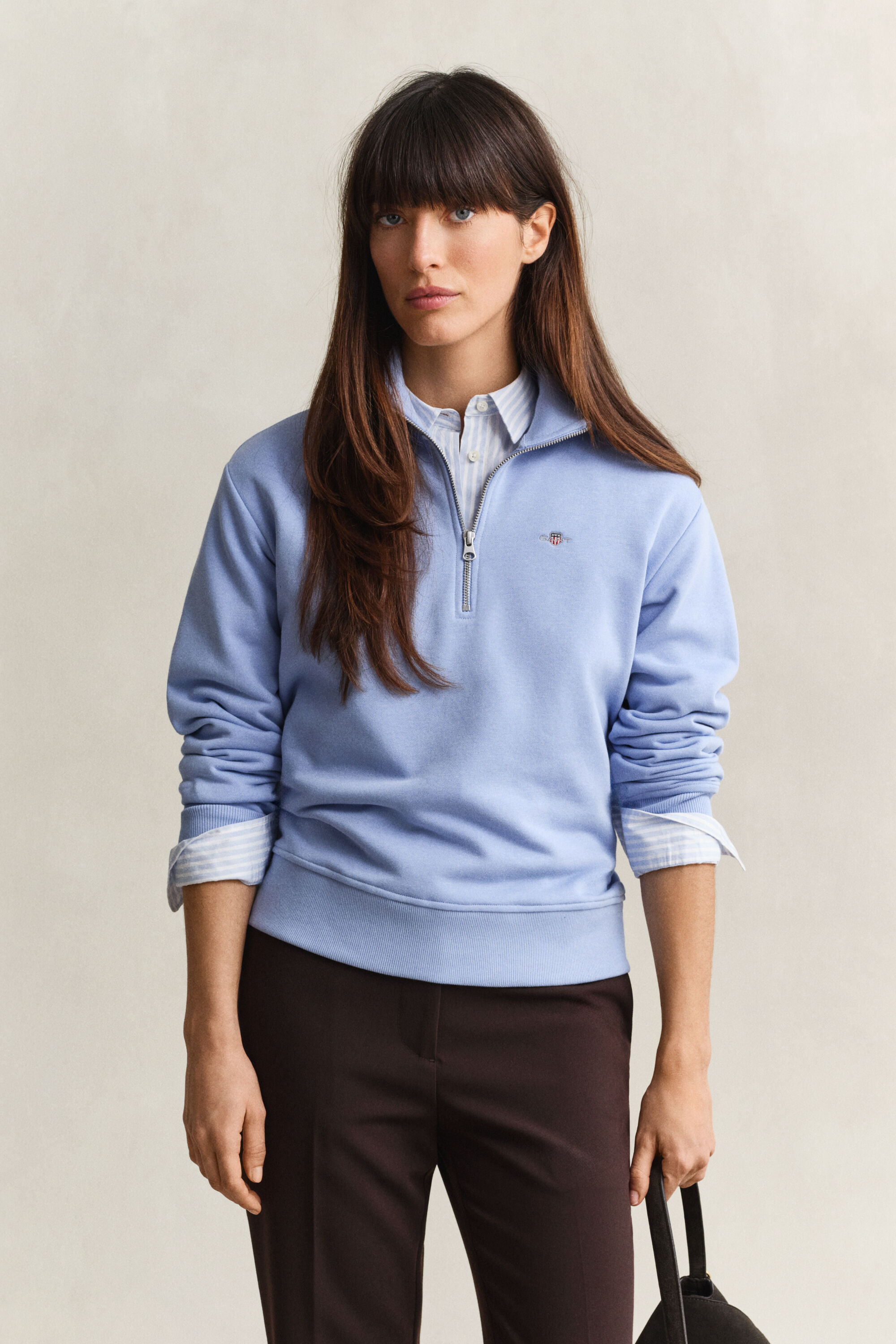Sweatshirt com meio fecho de correr Shield