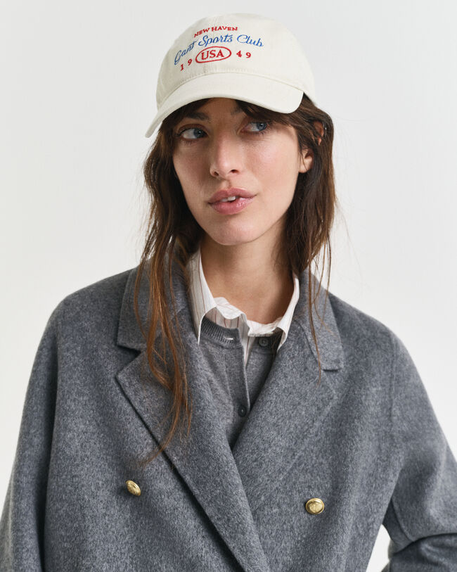 Casaco de marinheiro com detalhes cosidos à mão