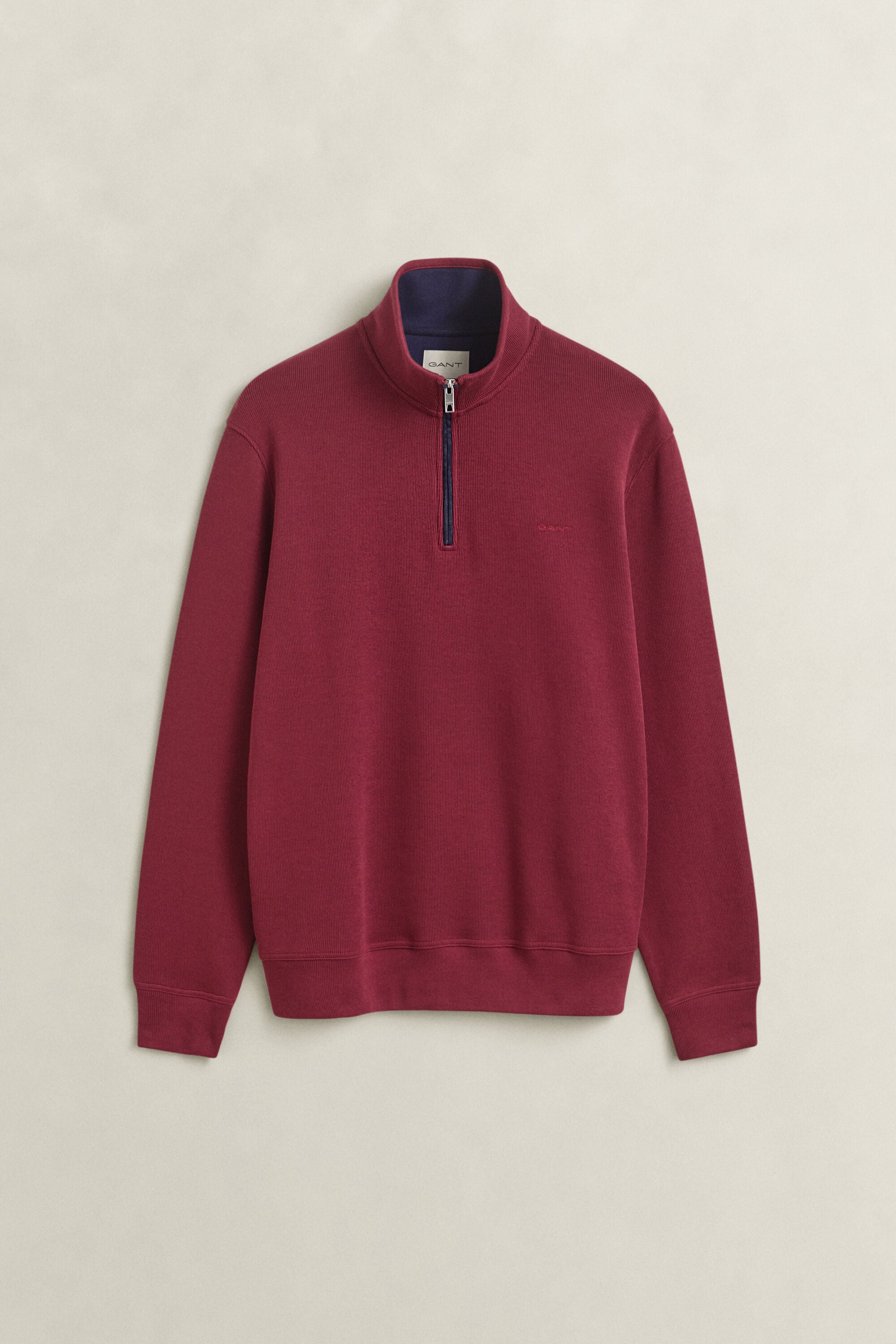 Sweatshirt com meio fecho Sacker Rib