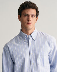 Camisa Oxford Heritage às riscas relaxed fit
