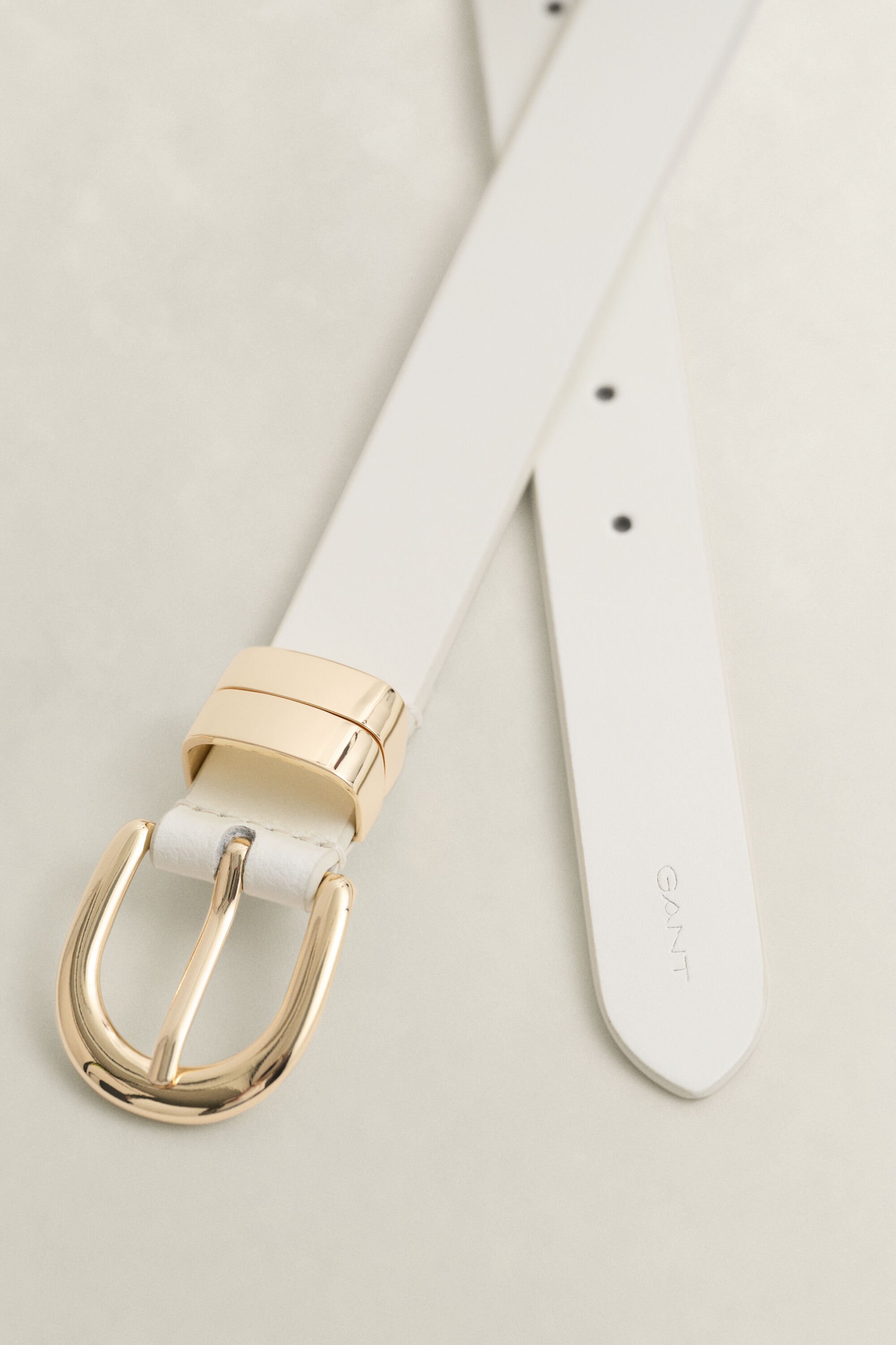 Cinto em pele com presilha Chunky