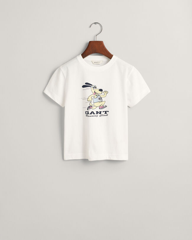 T-shirt com estampado GANT Running Dog Kids