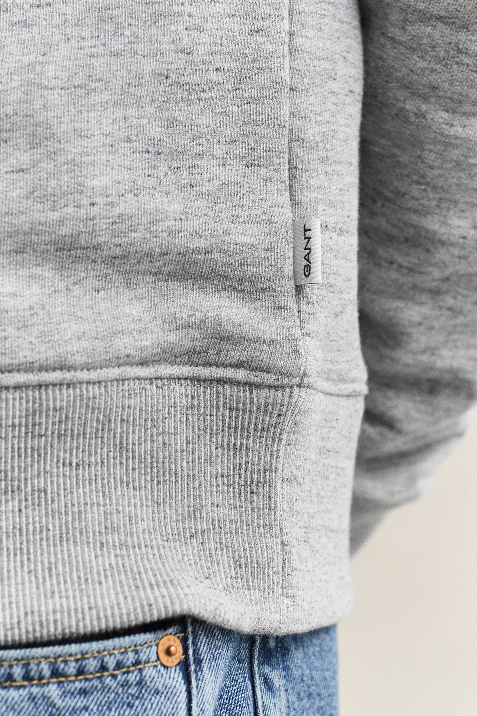 Sweatshirt com decote redondo Heather