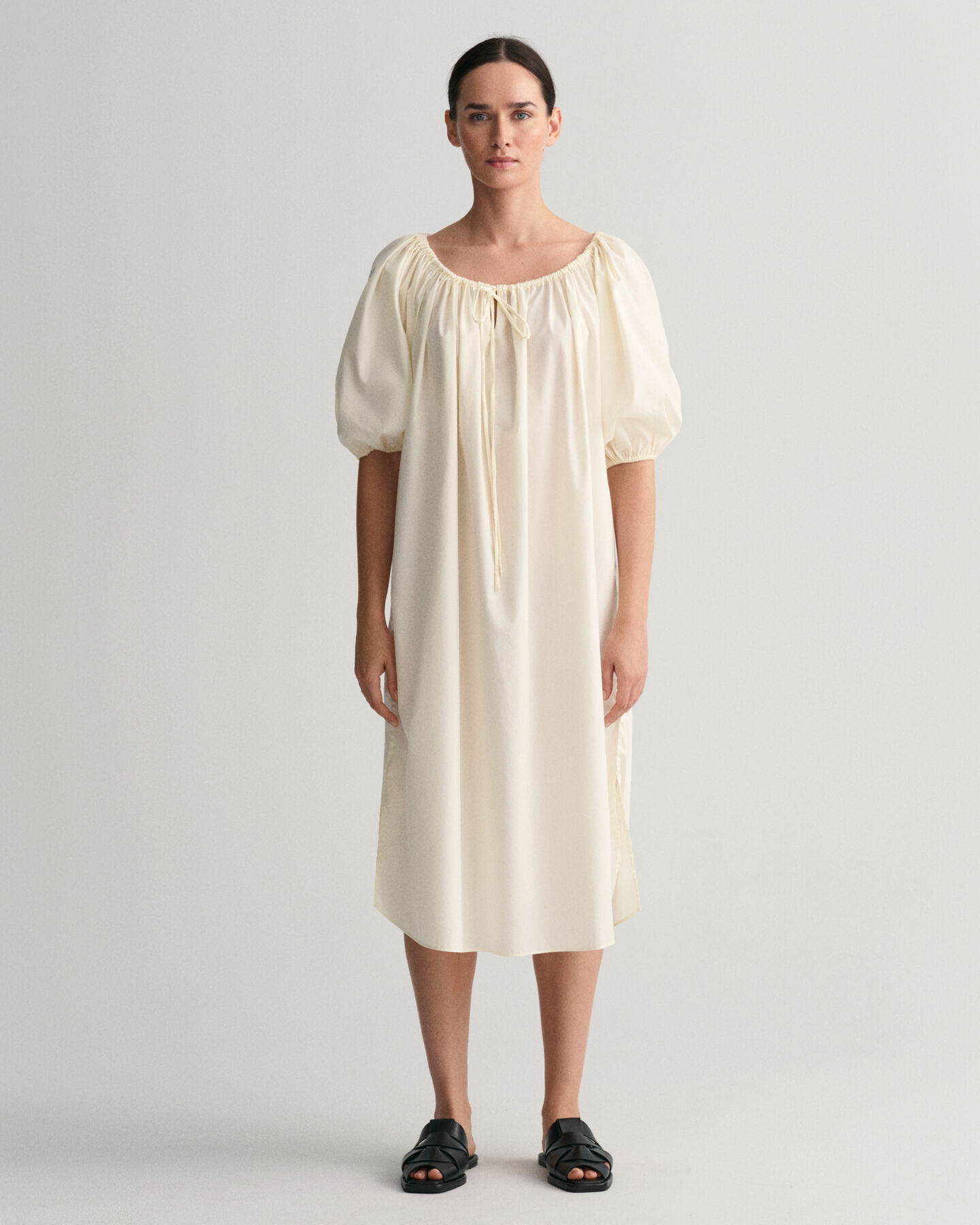 Vestido com franzidos