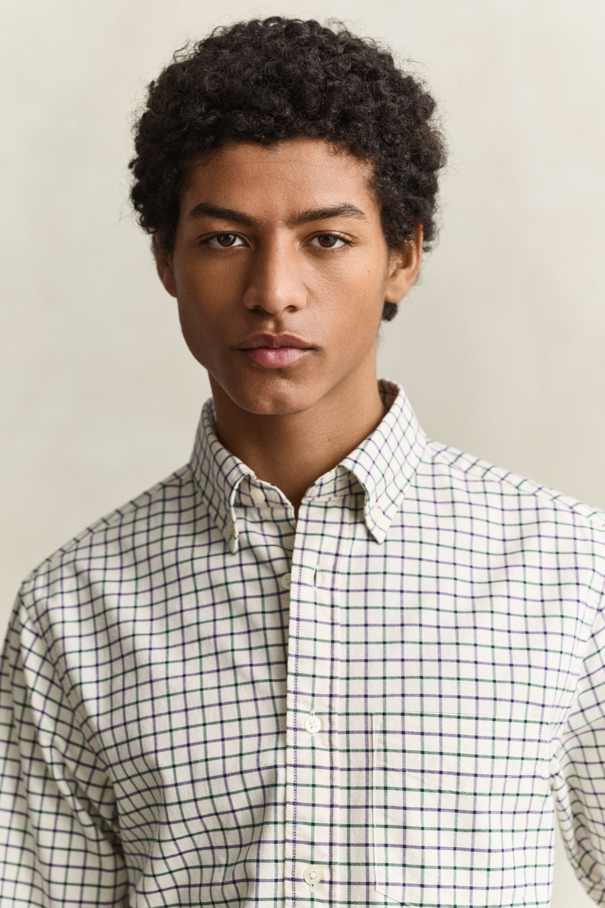 Camisa Oxford Archive com padrão de xadrez
