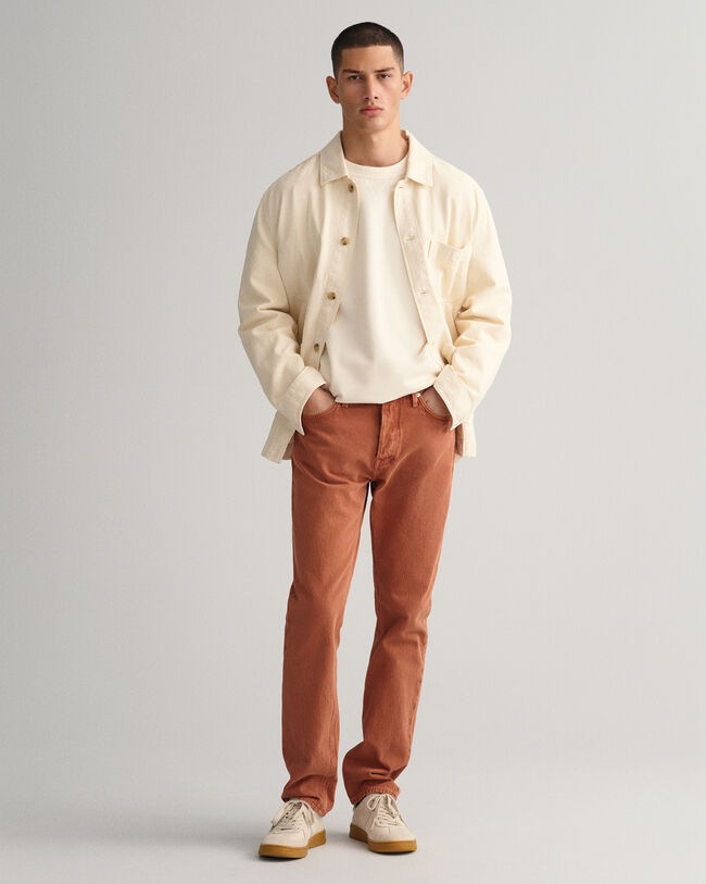 Cal&ccedil;as de ganga coloridas Arley regular fit