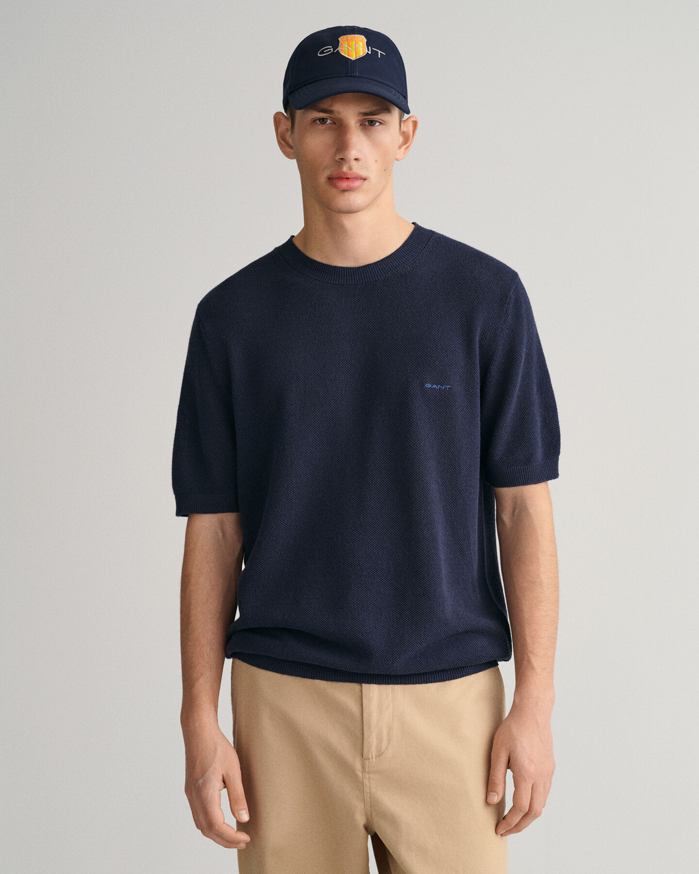 T-shirt em algodão piqué