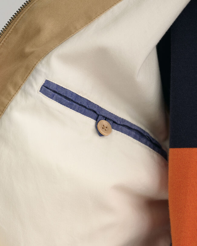 Casaco Windcheater de algodão