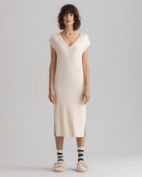 Vestido em jersey com aberturas Detail