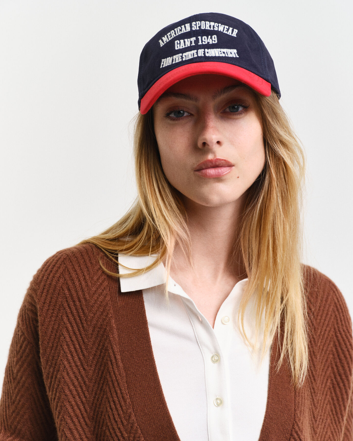 Casaco de malha com decote em V Herringbone