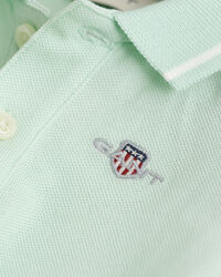 Body em algod&atilde;o piqu&eacute; com debrum contrastante Baby