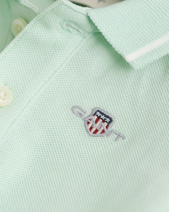 Body em algod&atilde;o piqu&eacute; com debrum contrastante Baby