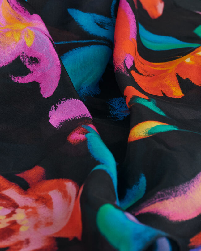 Sarongue em seda e algod&atilde;o