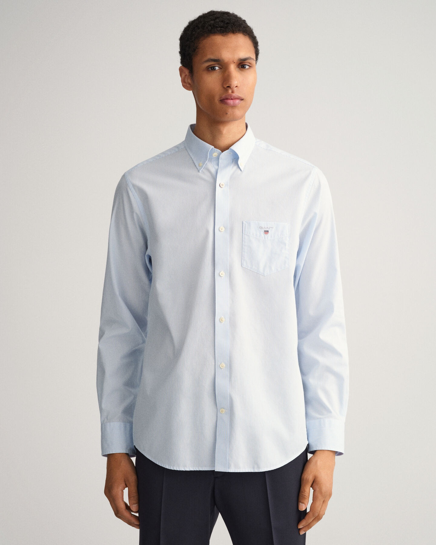 Camisa Banker em popelina regular fit