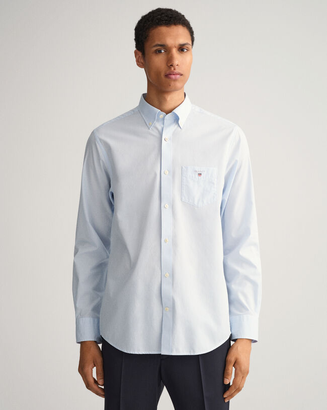 Camisa Banker em popelina regular fit