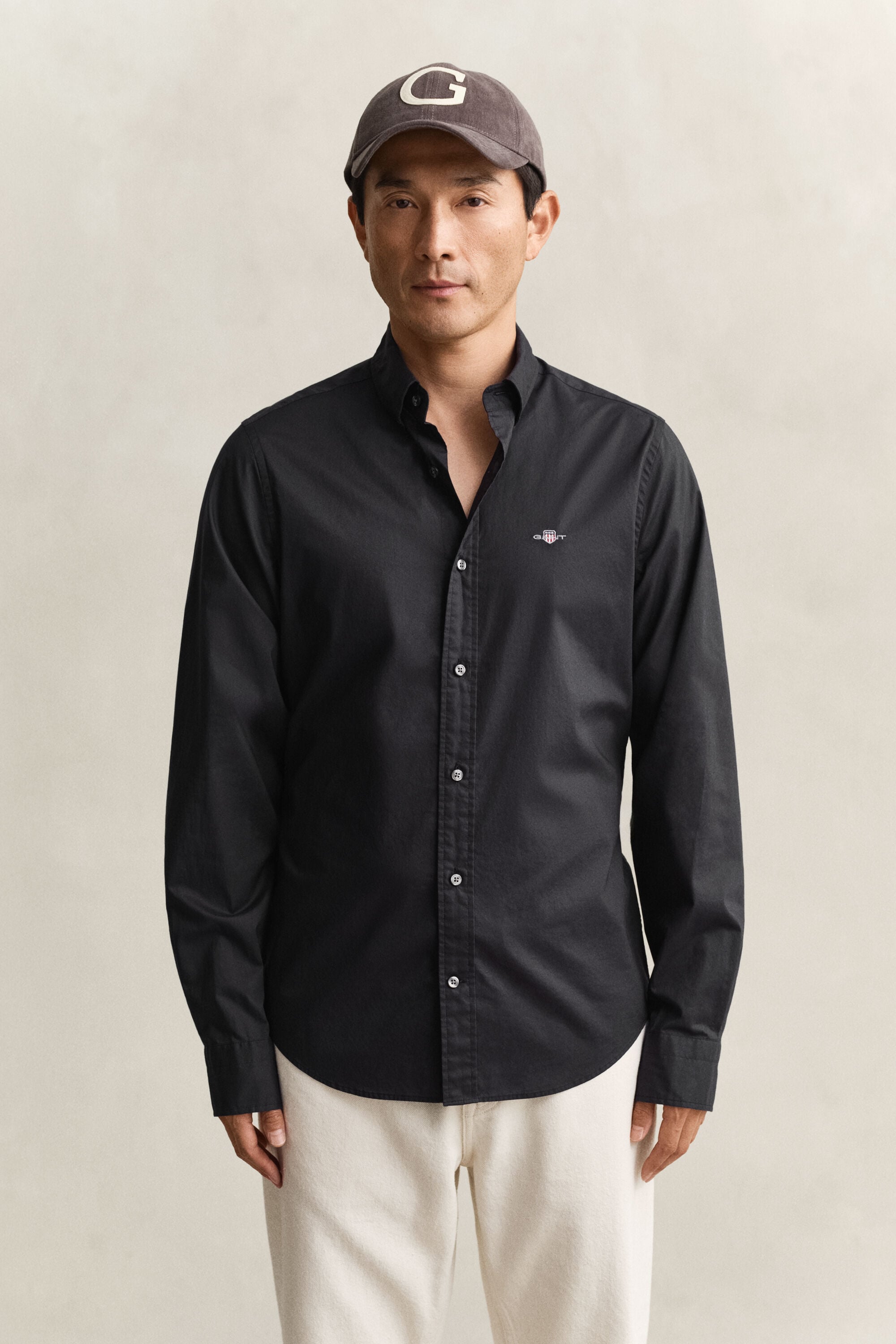 Camisa em popelina Classic slim fit