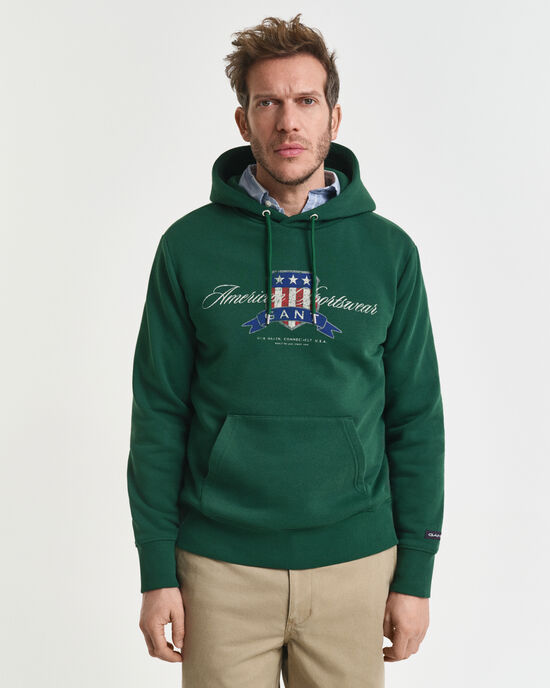 Sweatshirt com capuz Crest Graphic