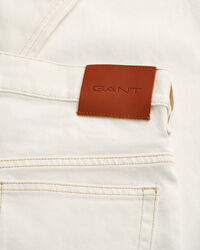 Calças de ganga brancas loose fit