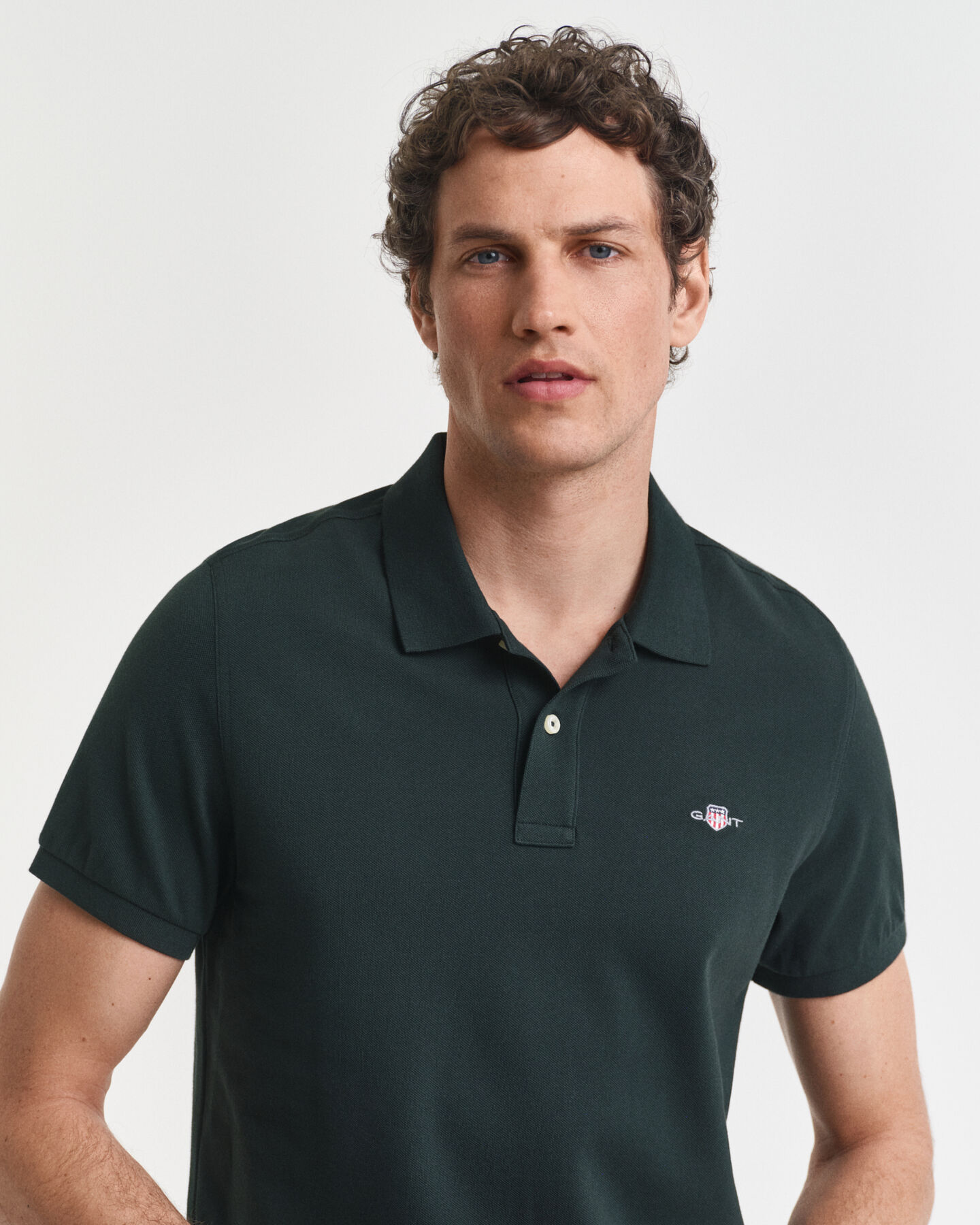 Polo em algodão piqué Shield regular fit