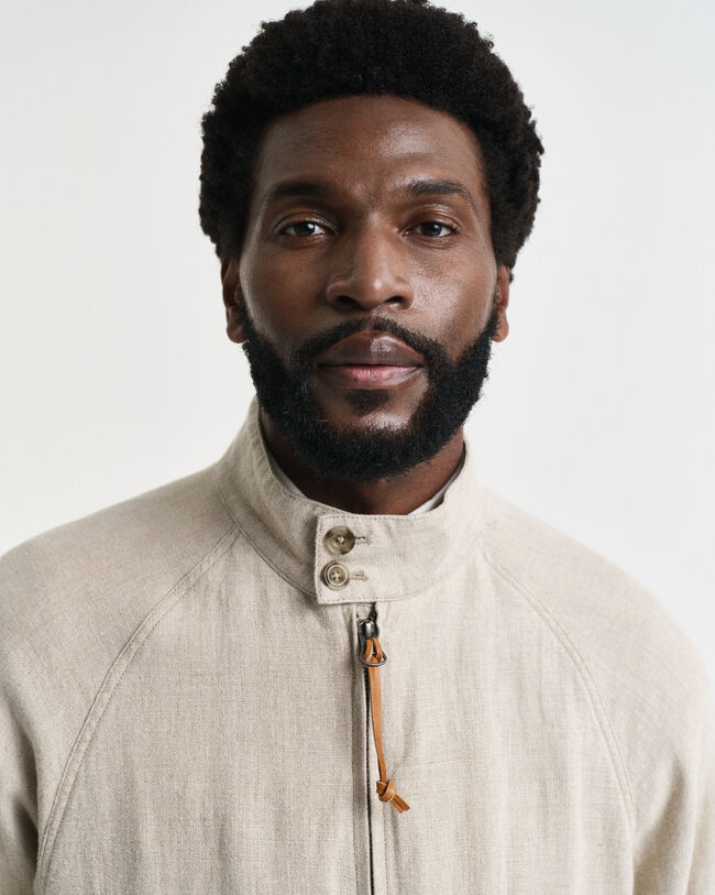 Casaco Harrington em linho