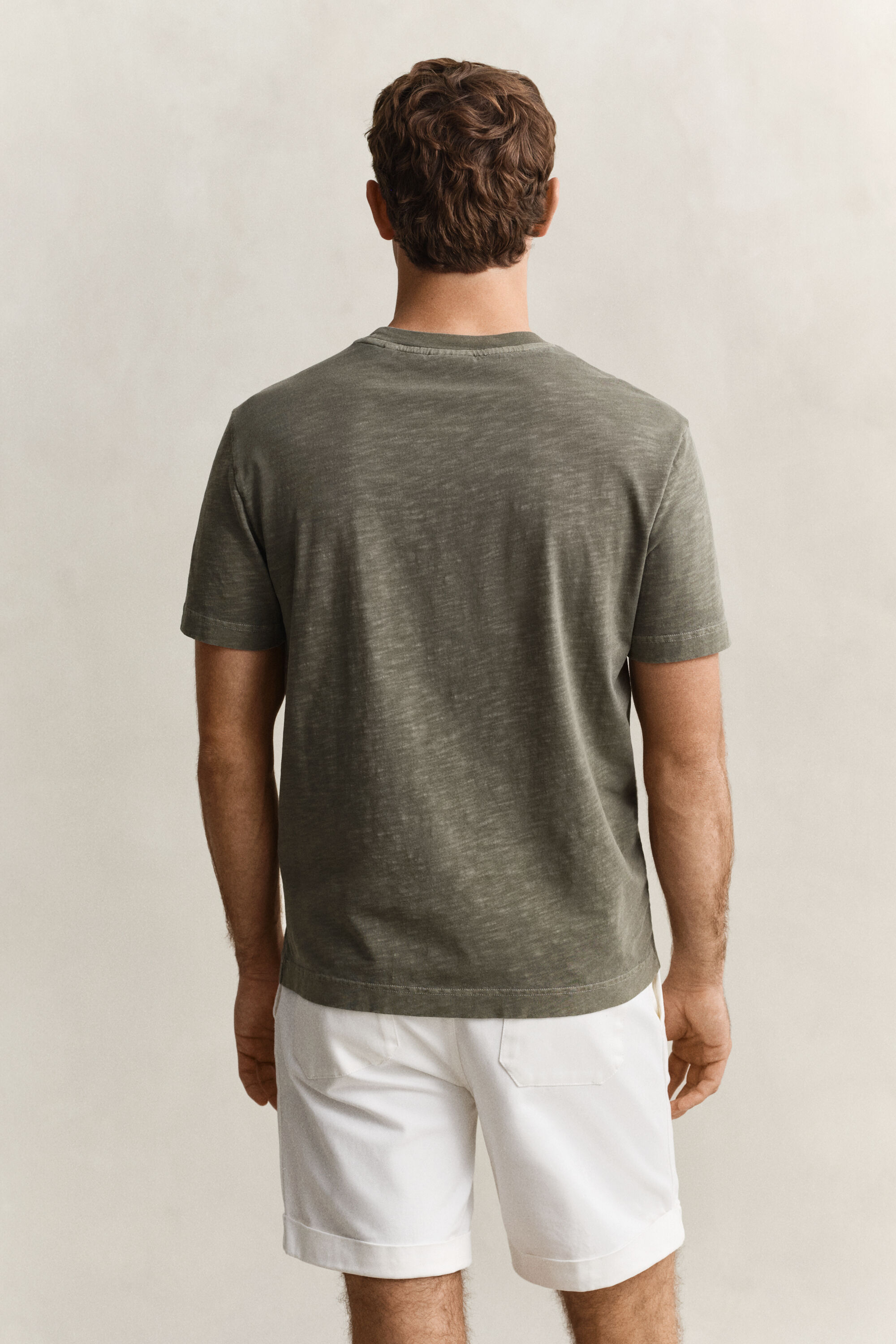 T-shirt com efeito desgastado