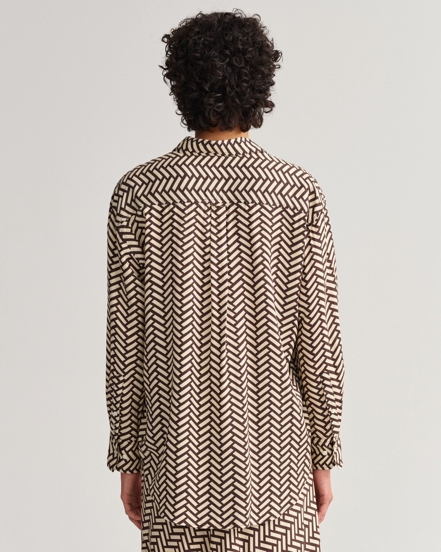 Camisa Geometric relaxed fit