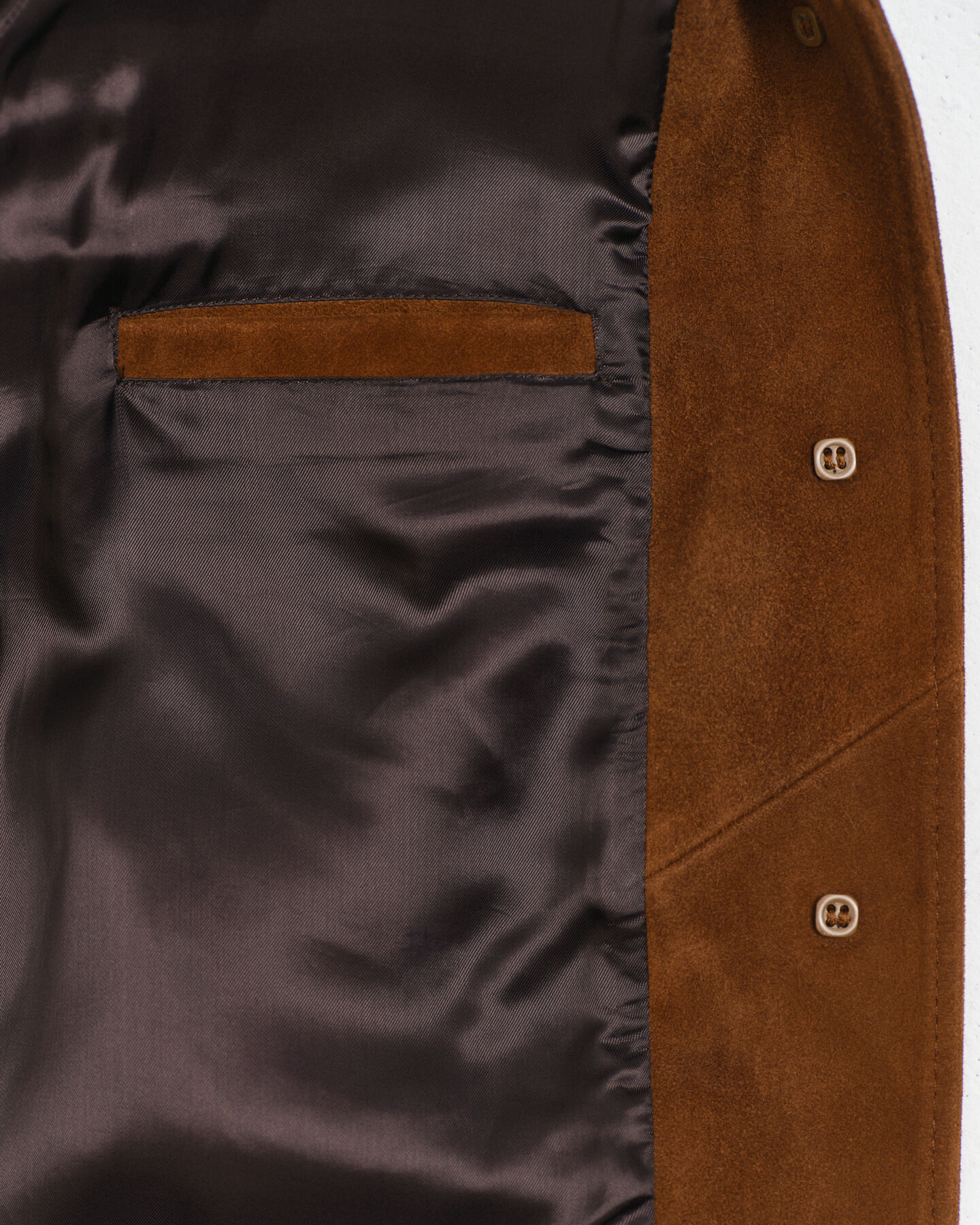 Blazer em camurça relaxed fit