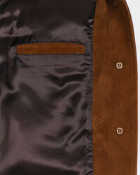 Blazer em camurça relaxed fit