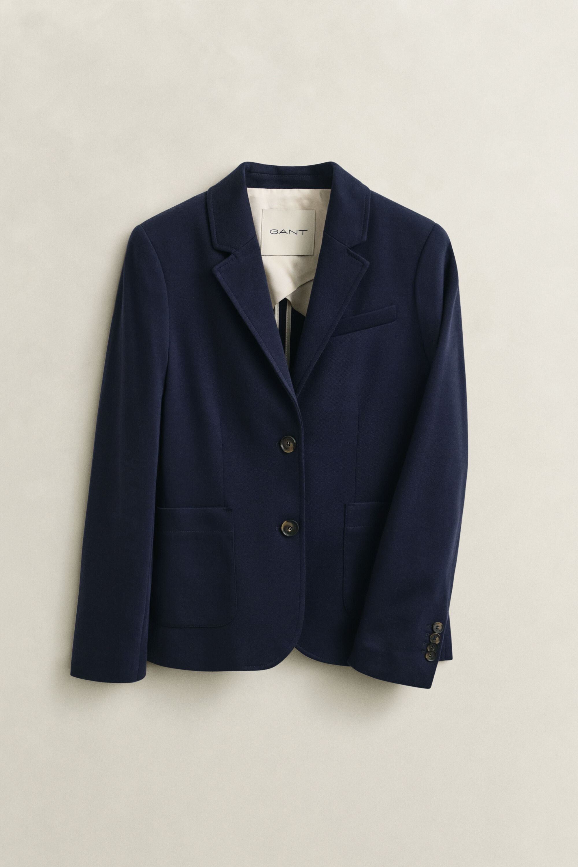 Blazer em algodão piqué