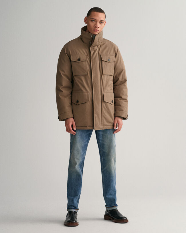 Casaco em flanela acolchoado