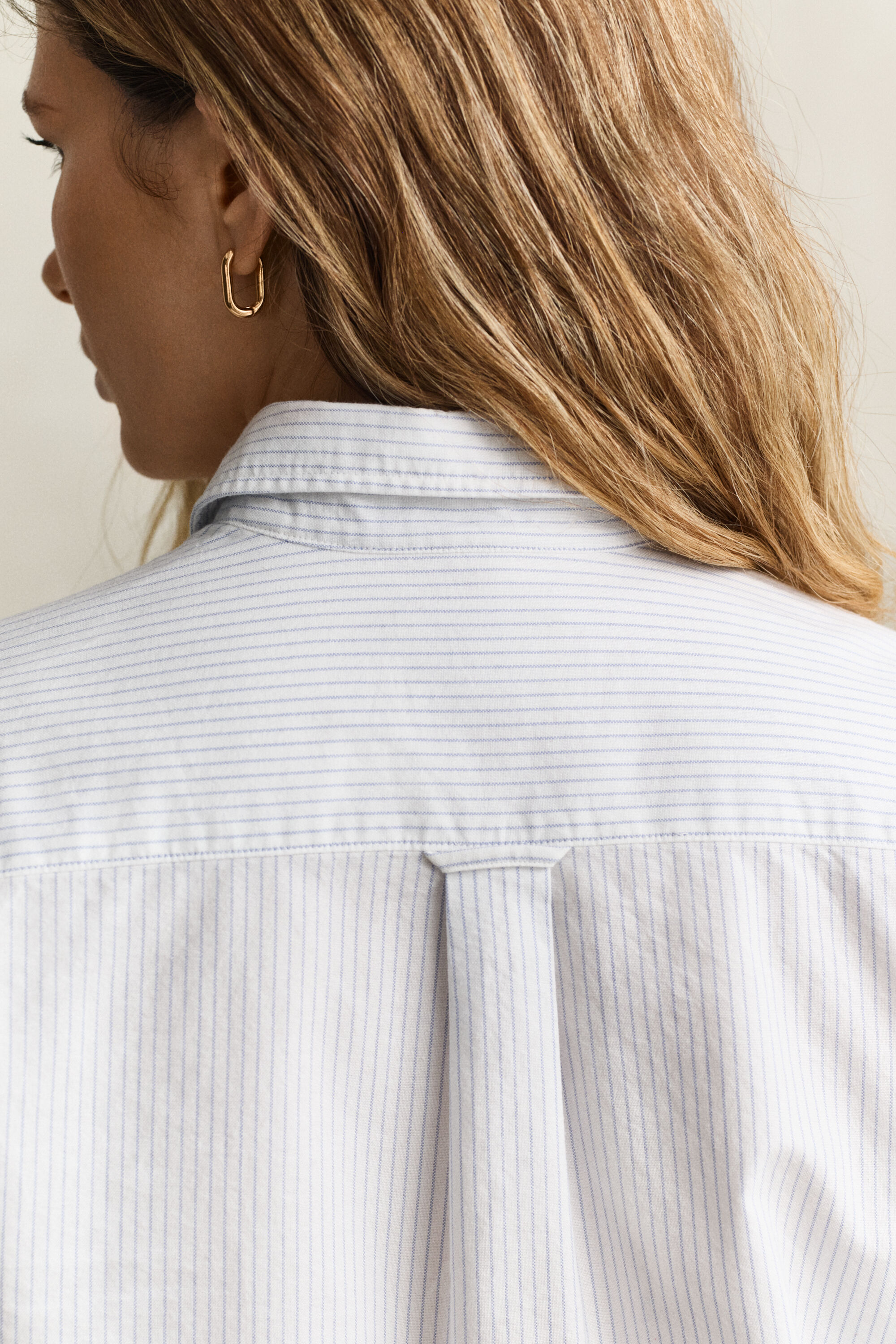 Camisa Oxford às riscas Gant x Yale