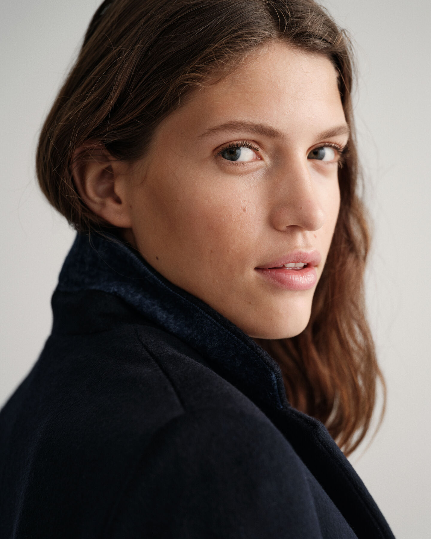 Sobretudo formal em mistura de lã