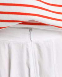 Saia de comprimento médio em algodão